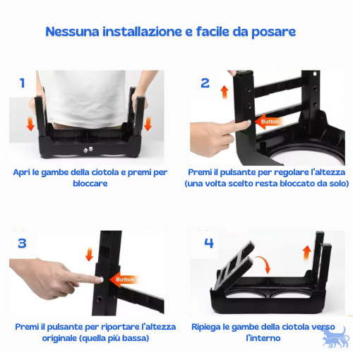 Ciotola Doppia Rialzata