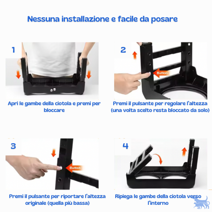 Ciotola Doppia Rialzata